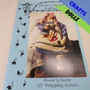 Janie's Angel Babies 29" Raggedy Ann type Doll Sewing Pattern Country